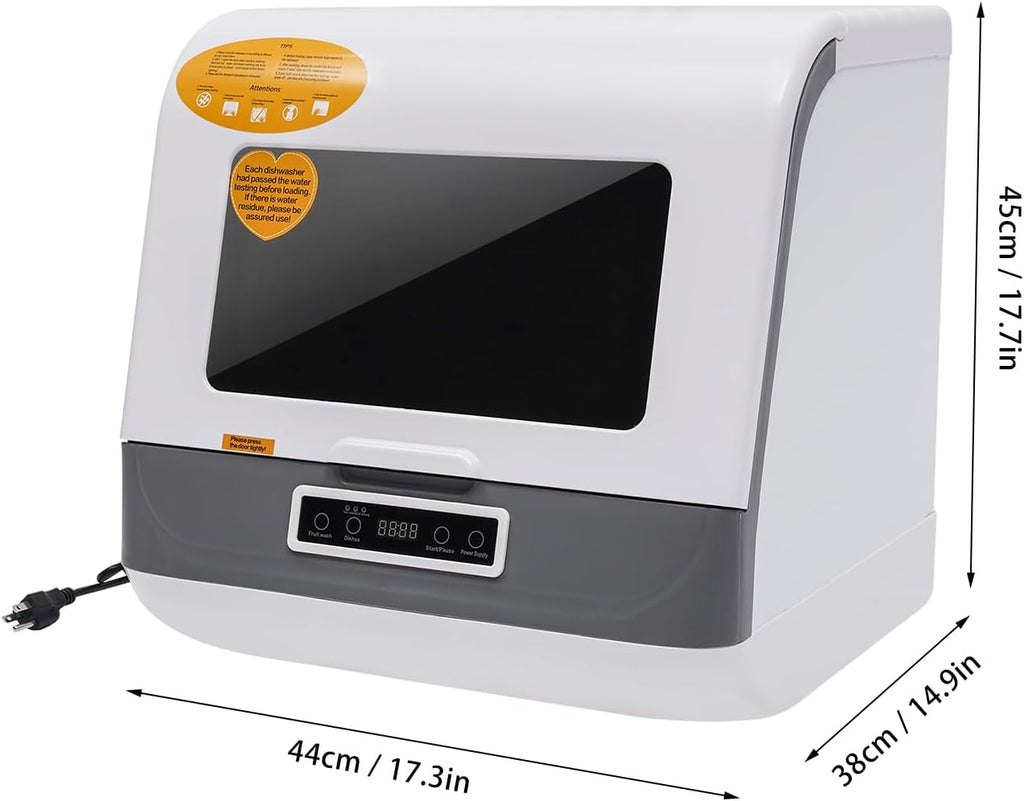Countertop Dishwasher, 800W Countertop Compact Dishwashers
