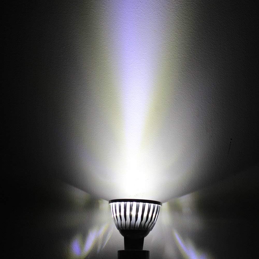 MR16 LED Bulbs 3W Cool White GU5.3 12V Spotlight for Landscape Recessed Track Lighting, 20W Halogen Equivalent, Pack