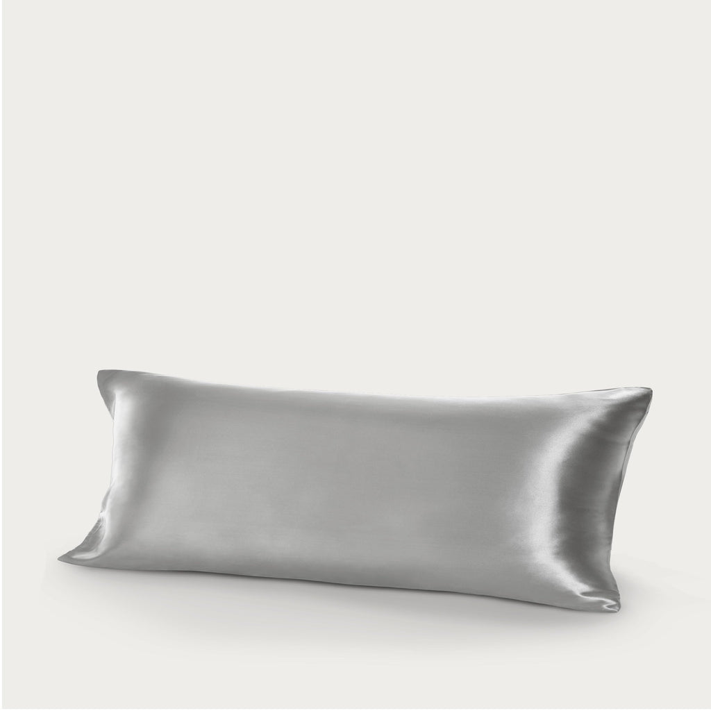 100% Rayon Made from Bamboo Pillowcase Set (Body, Light Grey)