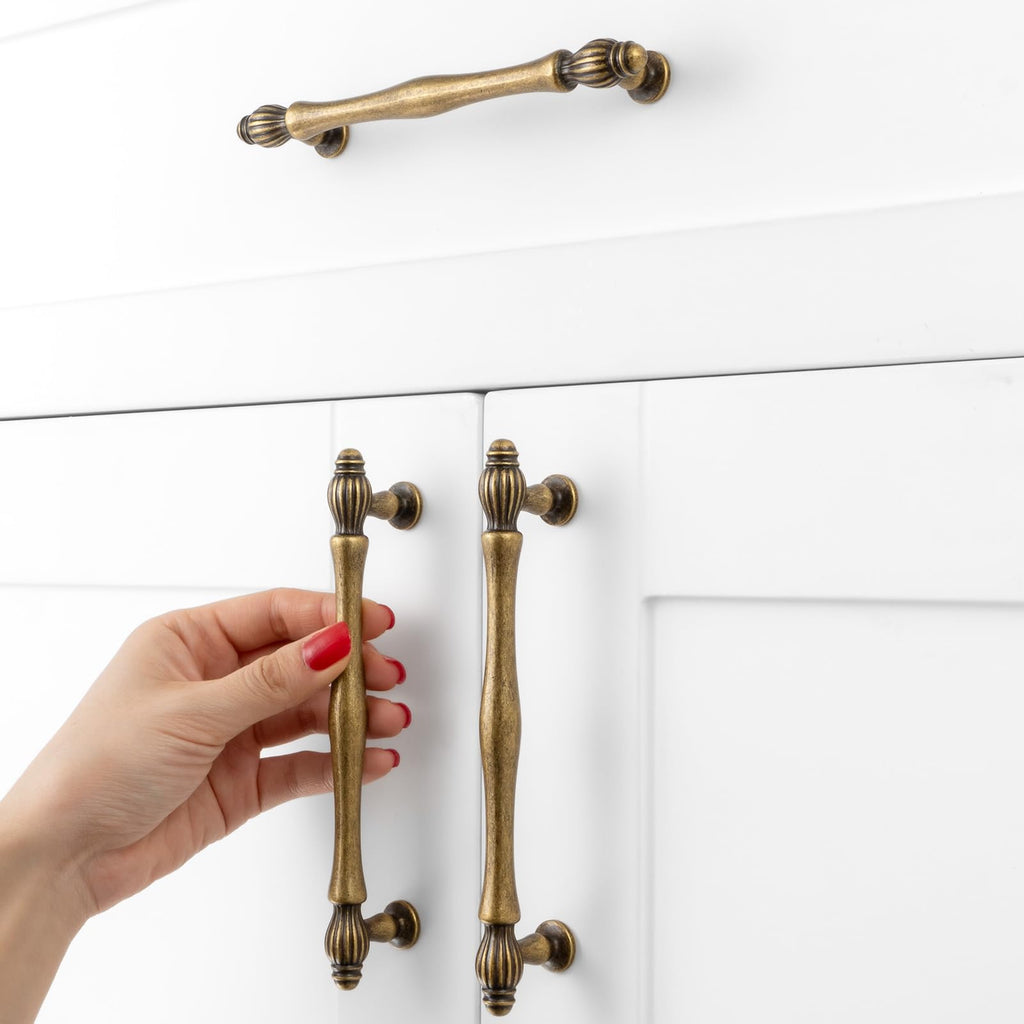 5 Inch Antique Brass Cabinet Pulls Drawer Handles 10 Pack 2510