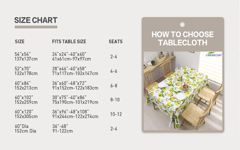 Vinyl Tablecloth with Flannel Backing, 60 x 102 Lemon Stain-Resistant Rectangle PVC Flannel Backed Table Cover