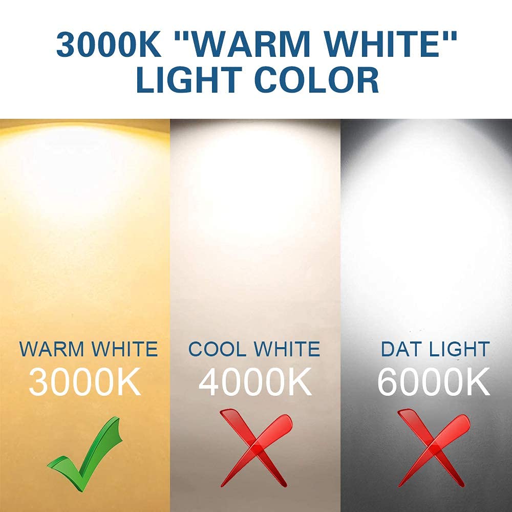 Low Voltage Landscape Lighting,LED Well Light Outdoor 12-24V AC/DC In-Ground Lights IP67 Waterproof Warm White Paver