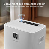 80 Pints Energy Star Dehumidifier for Home, Basement with Drain Hose, Front LED Display and 1.06 Gal Water Tank