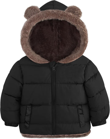 6M- Baby Toddler Winter Coat Boys Girls Puffer Jacket with Hood