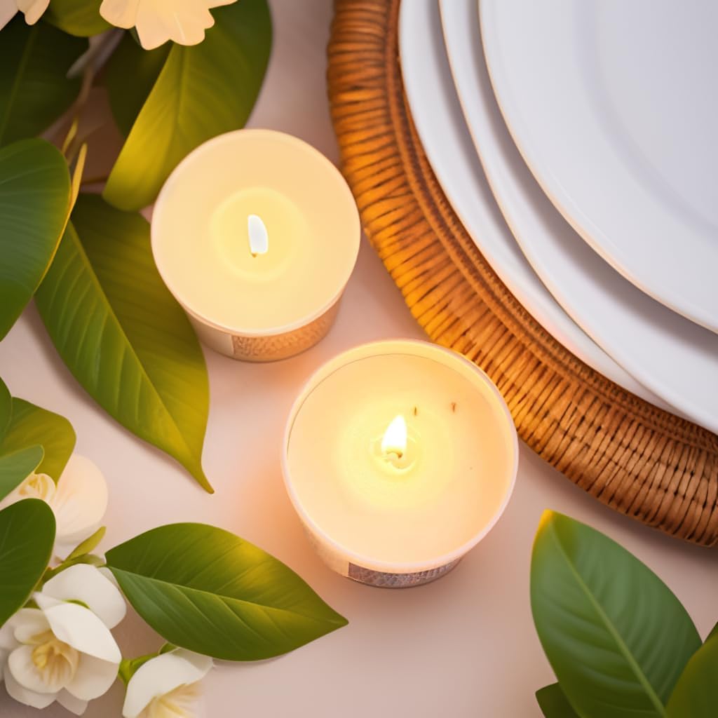 Premium Gardenia Scented Candle for Men & Women, Highly Scented, 7.1oz|45 Hour Long Lasting, All Natural Soy Candles - Set of 71