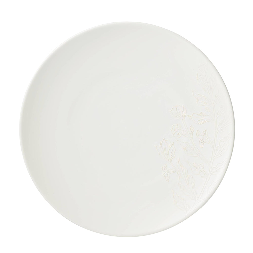 Roseto 12-Piece Dinnerware Set, White