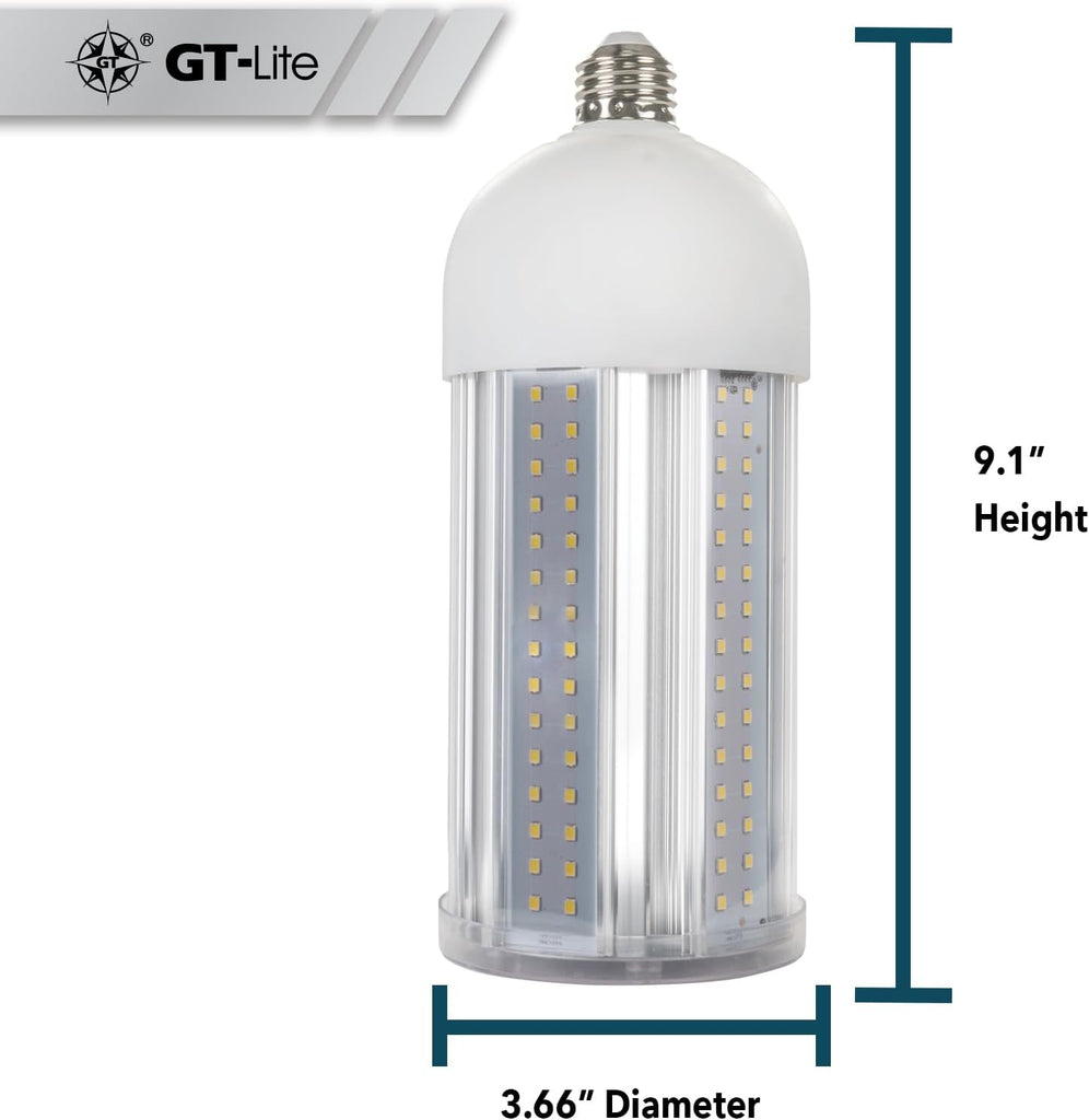 LED Corn Cob Bulb, 100W (500W Equivalent), 10,000 Lumen, Daylight 5000K, E26 Base Energy Saving LED Light for Indoors