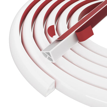 472"Flexible Quarter Round Molding Bendable Peel and Stick Trim,White
