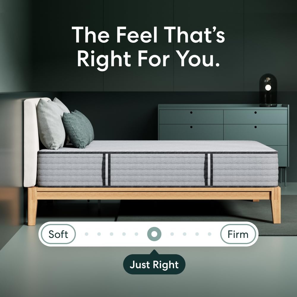 Signature 12" Hybrid Mattress, California King, Medium Firm Feel | Dual-Action Comfort & Support Foam, Wrapped Coils