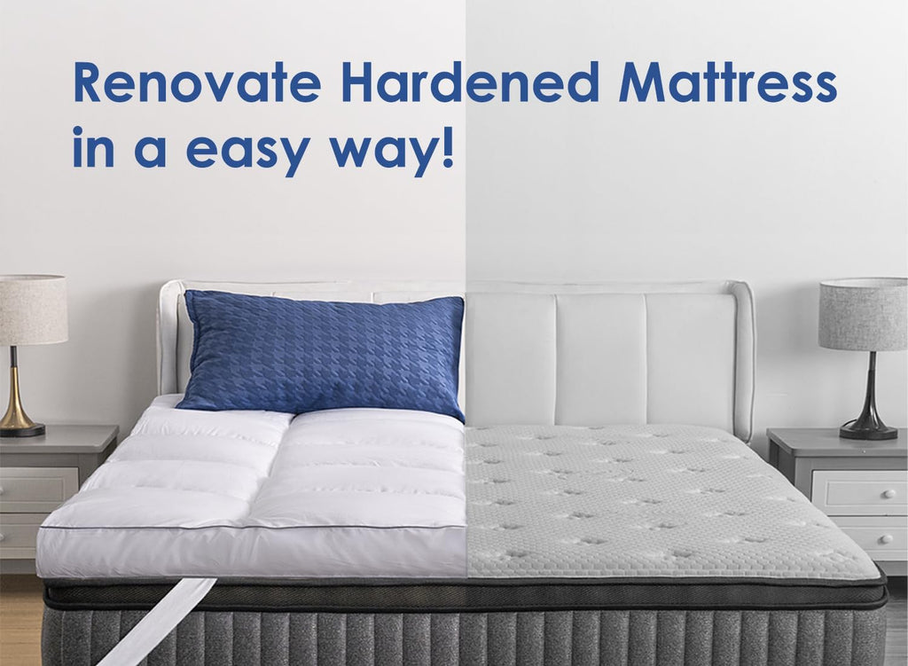 Mattress Topper Full Cooling Plush Pillow Top Mattress Pad Feather Bed Topper, Extra Thick Hotel Quality Down