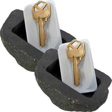 Hide a Key Outside Fake Rock - Looks & Feels like Real Stone - Safe for Outdoor Garden or Yard, Spare Key Storage