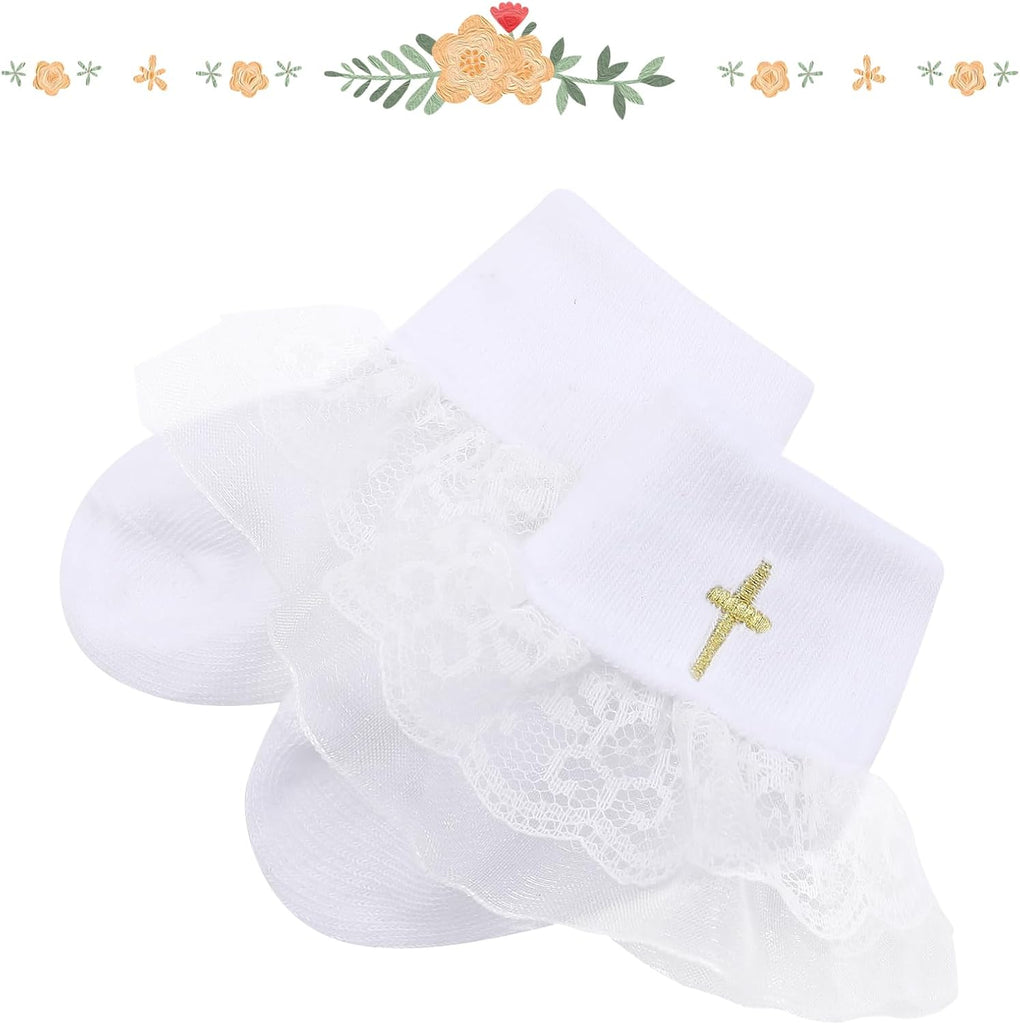 Baby Girls Baptism Shoes Toddler Bowknot Mary Jane Shoes