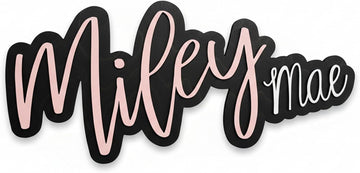Name Sign, Woodland Nursery Decor, Custom Plaque, Nursery Decor, Baby Name Signs, (Miley Mae)