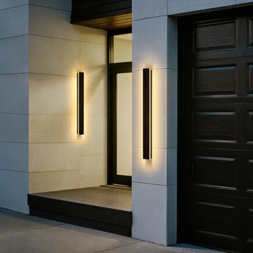 31 Inch Outdoor Wall Lights Set of 2, Long Modern Wall Sconce LED IP65 Waterproof Outdoor Wall Lamp 3000K Modern Wall