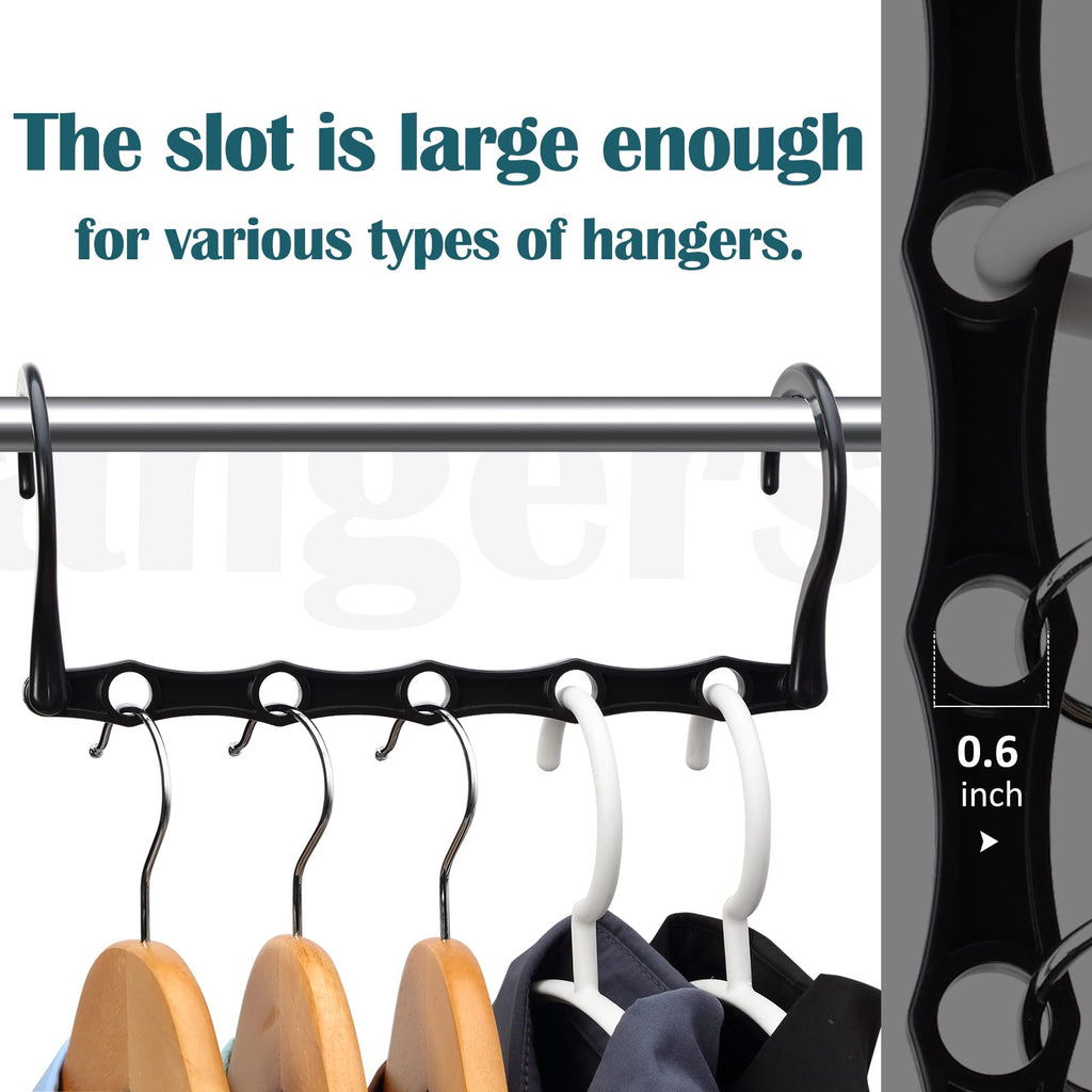 Closet Organizers and Storage 20 Pack Hanger Organizer Magic Hangers Space Saving Hanging Plastic for Heavy Clothes