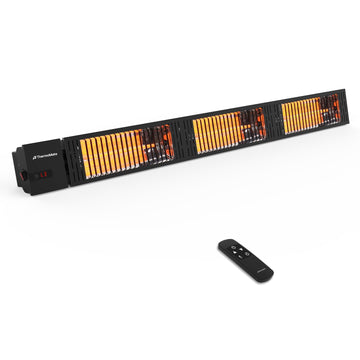 Infrared Outdoor Patio Heater, 4500W Carbon Fiber Heating for Porch, Deck, Garage with Remote 24 Hours Timer, Hard