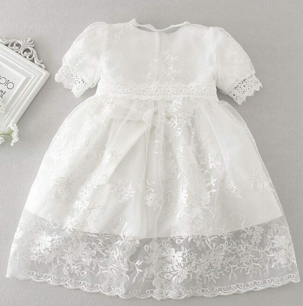 Christening Gown Baby Girl Lace Toddler White Special Occasion Dresses