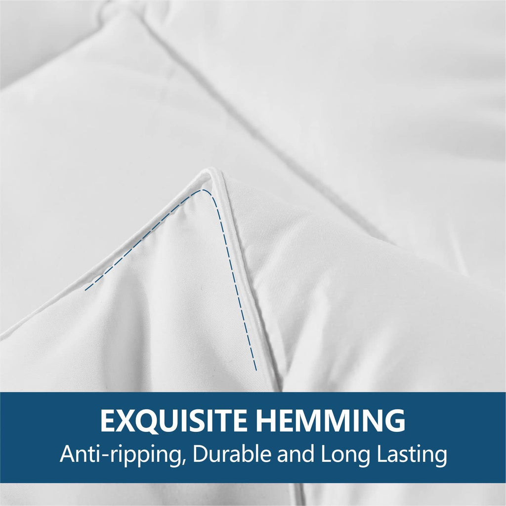 California King Size Comforter-Down Alternative Comforters Duvet Insert with Corner Tabs-Breathable-Box Stitched