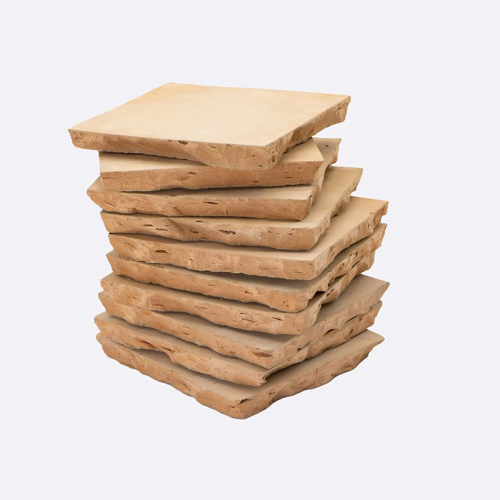 Zellige Mosaic Tile, 4x4in. Floor & Wall in Sand | Clay