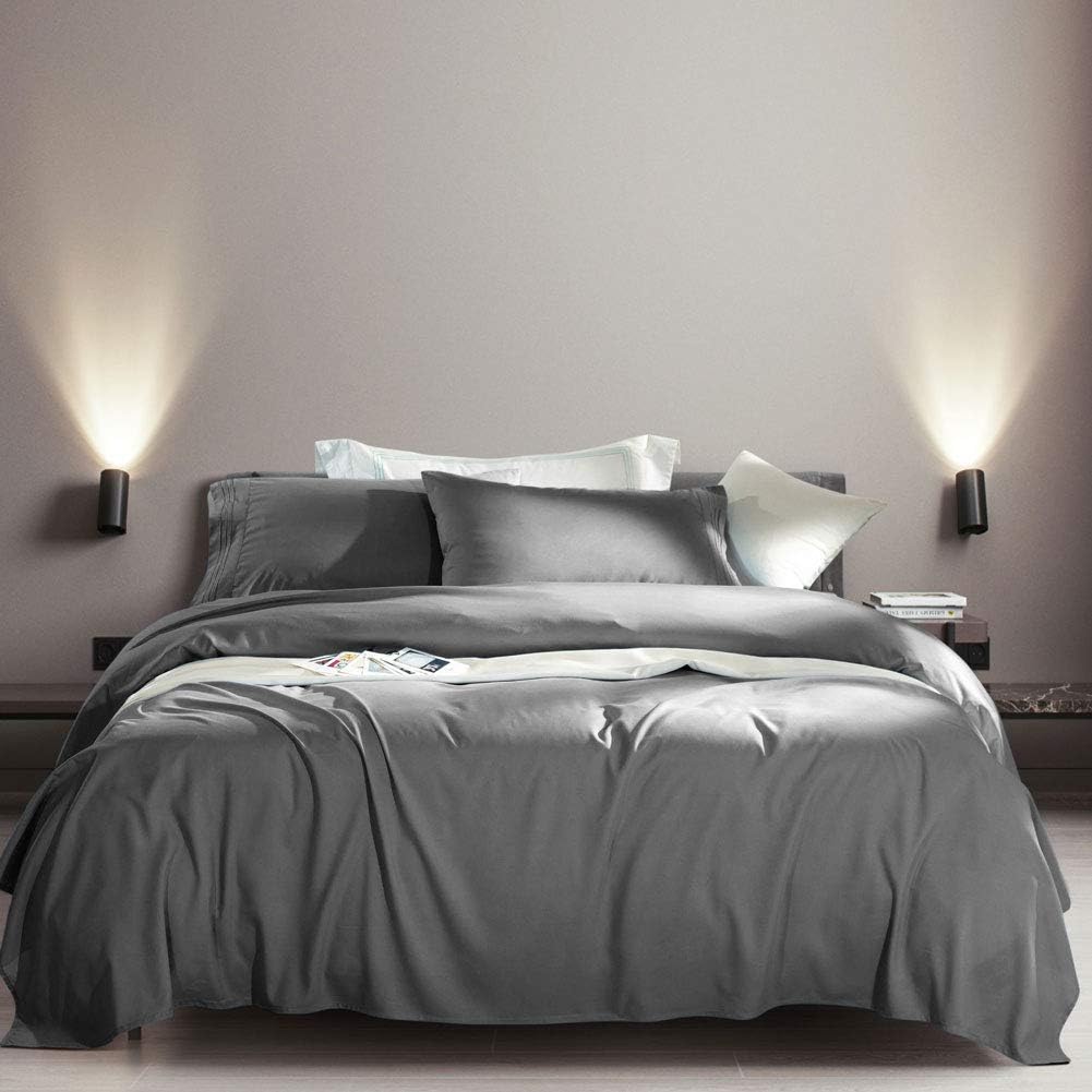 Bed Sheet Set Super Soft Microfiber 1800 Series Luxury Egyptian Sheets Fit 18-24 Inch Deep Pocket Mattress Wrinkle-6