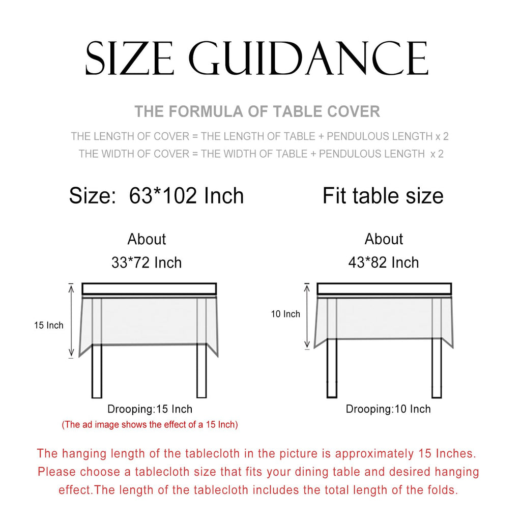 Designer Elegant French Tablecloth, Rectangular, 102"x63"