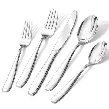 Silverware Set for 8, 40 Piece Stainless Steel Flatware Utensil Cutlery Set