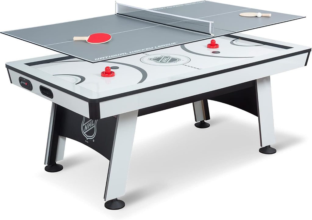 Multi-Game Tables, Play 2-in-1 Air Hockey Table with Table Tennis Top - Perfect for Family Game Room, Adult rec Room