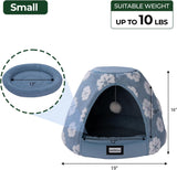 Cat Beds for Indoor Cats, 2-in-1 Cat Bed Cave with Anti-Slip Bottom and Ultra-Soft Plush