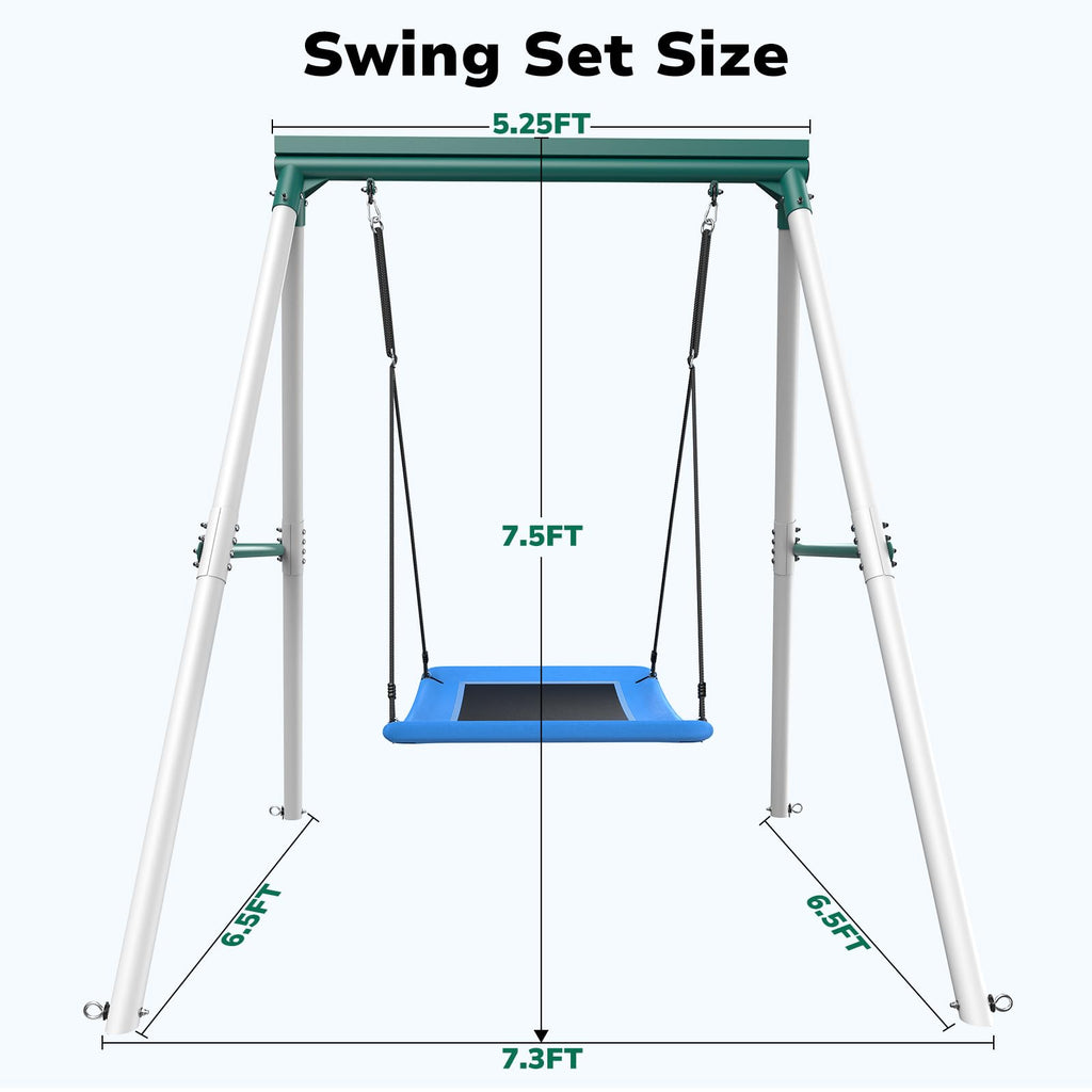 Heavy Duty Saucer Swing with Stand