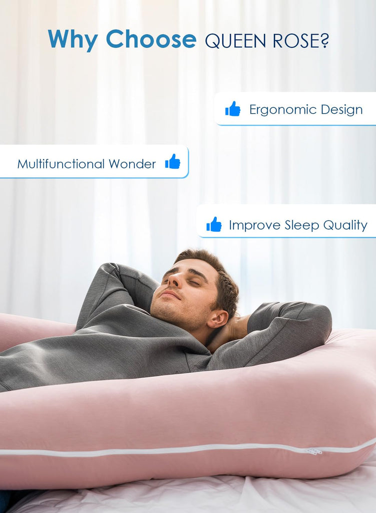 Extra Long Pregnancy Pillows, 60 Inch U Shaped Body Pillow for Sleeping, Cooling Maternity Pillow for Pregnant Women