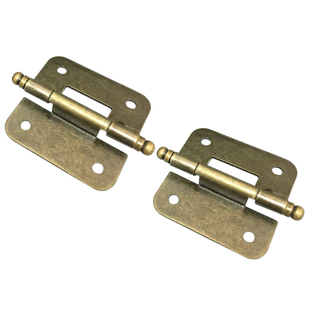 Building & Hardware 2Pcs Vintage Antique Brass Butterfly Hinges for Cabinet Drawer Wood Box #2
