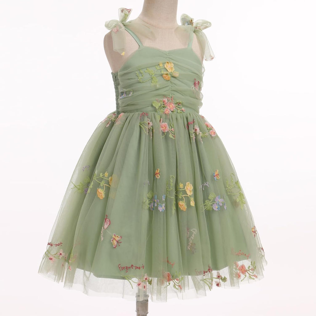 Toddler Baby Girl Birthday Dress Floral Sequin Tulle Tutu Dresses for Pageant Party Cake Smash Photoshoot