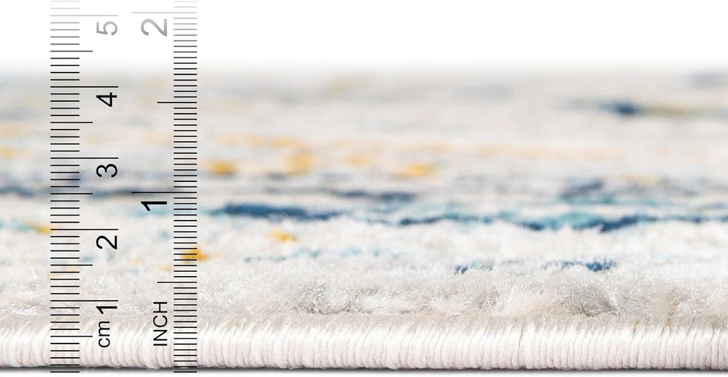 Madeline Vintage Rug - 10' x 14' Gray Easy-Clean Rug - Traditional Medallion Design