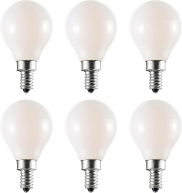 E12 LED Light Bulb, 2.5W Small Globe Bulb, 6-Pack (3000K)
