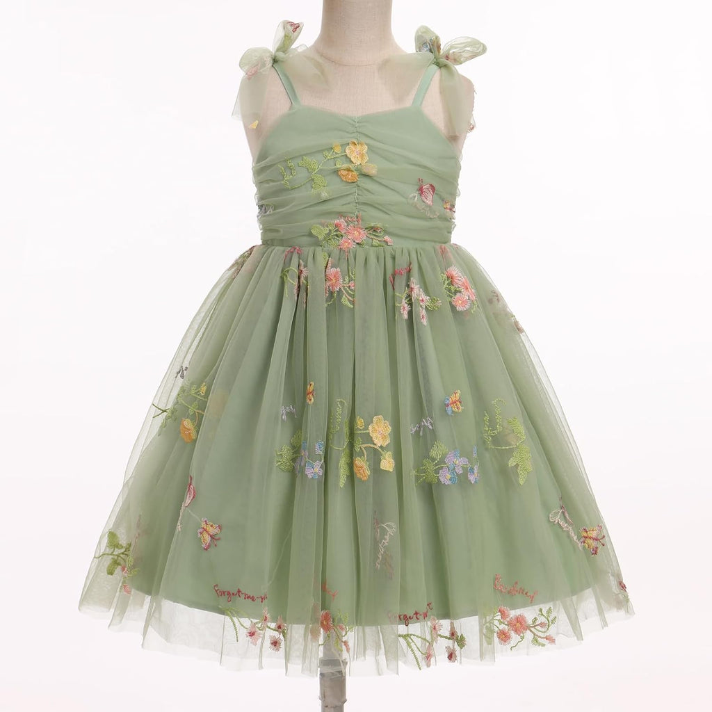 Toddler Baby Girl Birthday Dress Floral Sequin Tulle Tutu Dresses for Pageant Party Cake Smash Photoshoot