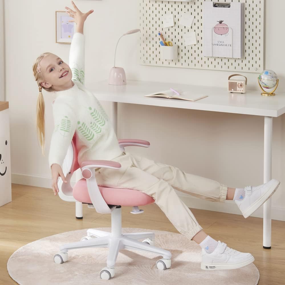 Kids Desk Chair, Height Adjustable Kids Chair, Ergonomically Designed Kids Study Chair. Suitable for 4~12 Years Old