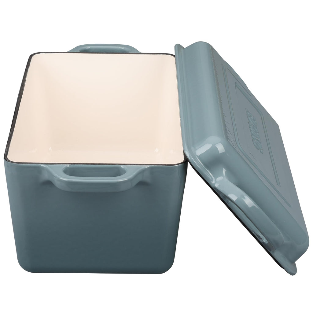 Enameled Cast Iron Dutch Oven, Oblong Bread Oven for Sourdough Bread Baking, Baking Pan, Dual Handles, Oven Safe, 4