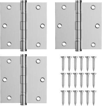 304 Stainless Steel Door Hinges,3.5 x 3.5 Inch Ball Bearing Hinges