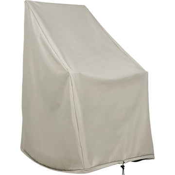 4361 Weatherproof Outdoor Rocking Chair Cover, 100% Woven Polyester, Elastic Cord with Toggle, Gray