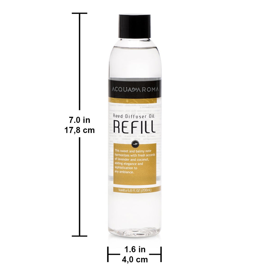 Vanilla Reed Diffuser Oil Refill 6.8 FL OZ (200ml) Contains Essencial Oils Handcrafted Made in Brazil