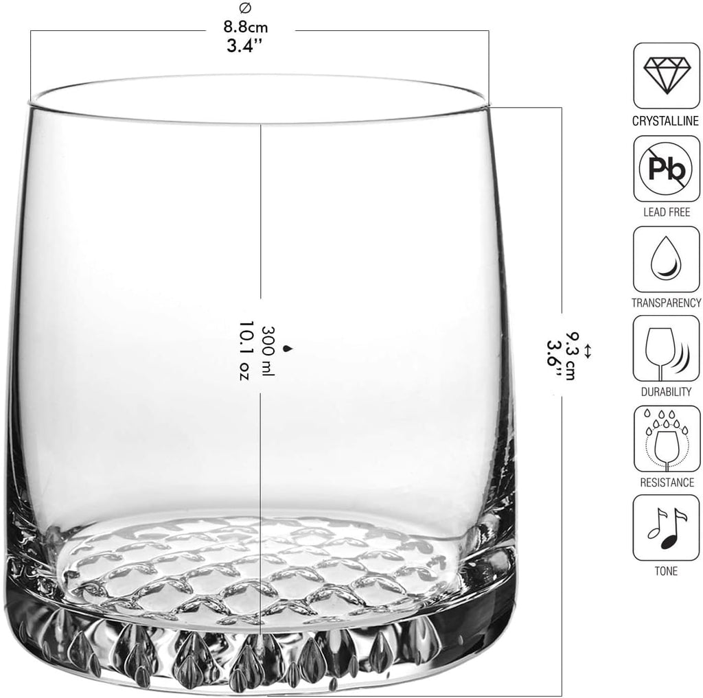 Whisky Set Decanter 32.1 oz & 6 × 10.1 oz Glasses, Fjord Collection