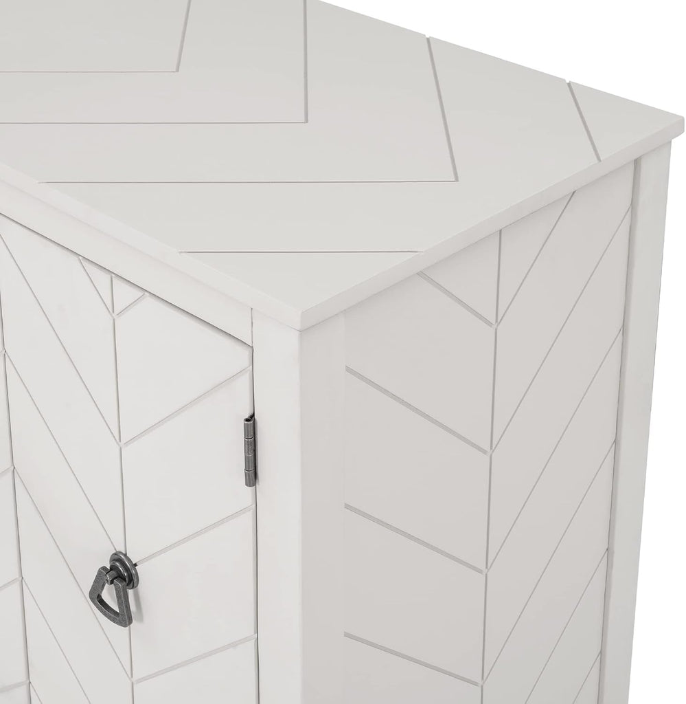 Modern Elegant Accent Buffet Sideboard Storage Cabinet with 2 Doors, Solid Wood Storage Chest Side Cabinet Sofa Table