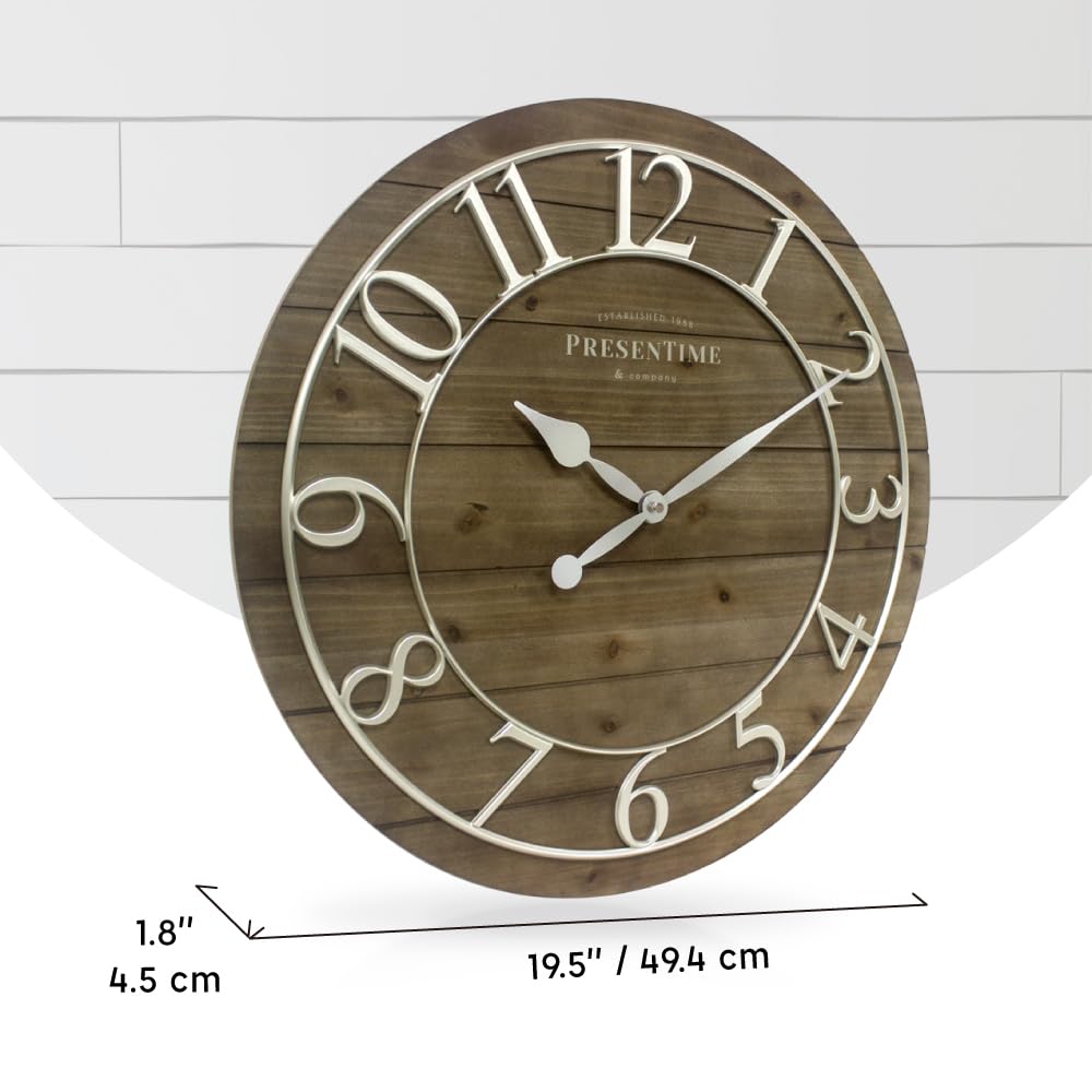 Vintage Farmhouse Shiplap Clock
