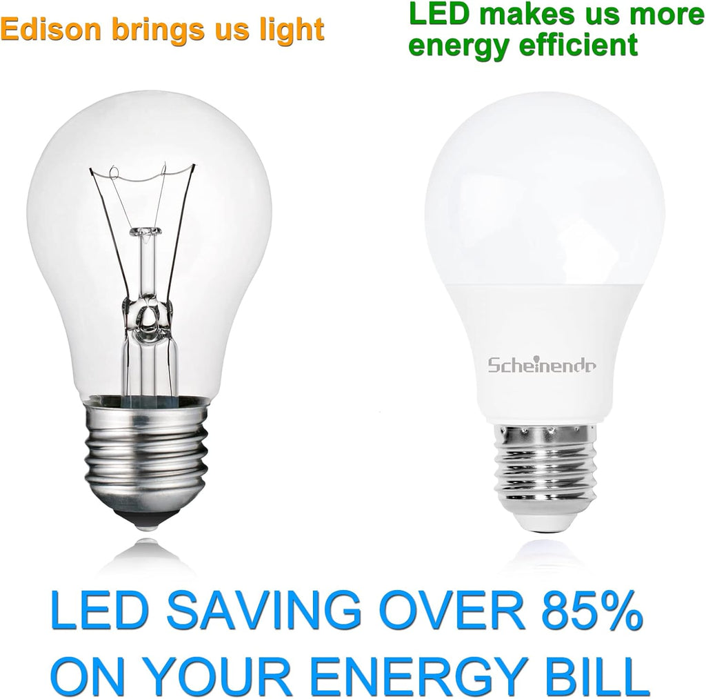 3-Way Led Light Bulbs 30 70 100 Watt Equiv, A19 E26 Bulb, Warm White,4PK