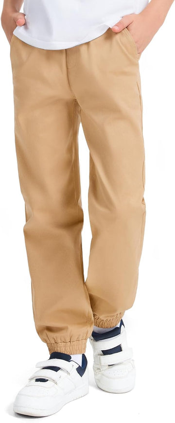 Boys Uniform Pants Twill Pull On Jogger Pants Boys School Clothes