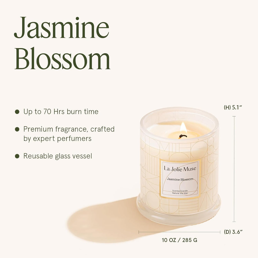 Jasmine Floral Scented Candles, Natural Soy 70 Hrs - Set of 99