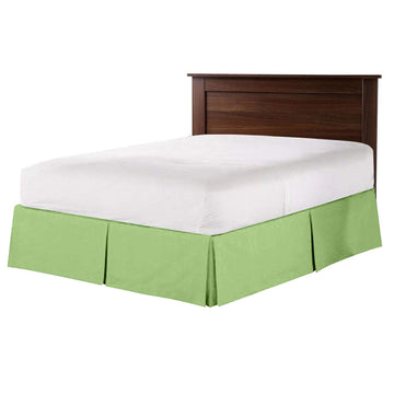 100% Cotton 800 Thread Count Box Pleated Bed Skirt - Luxury Pleated Dust Ruffle, Hotel Quality Modern Bed Skirt, Easy