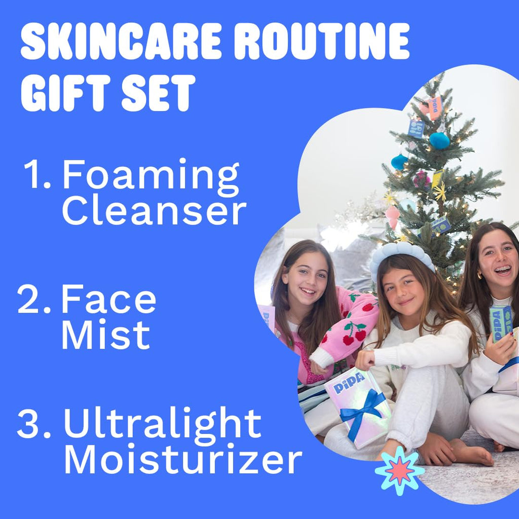 Skincare Cleanser, Moisturizer & Facial Mist Girls Birthday Gift Set