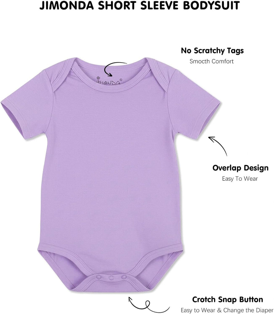 Bamboo Viscose Baby 4Pcs Rompers Girl/Boys Bodysuit