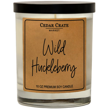Wild Huckleberry Candles - Scented Soy Wax Candles Gifts for Women and Men, Aromatherapy Candles Infused with